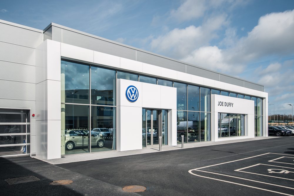 Joe Duffy Group construction of VW new dealership garage