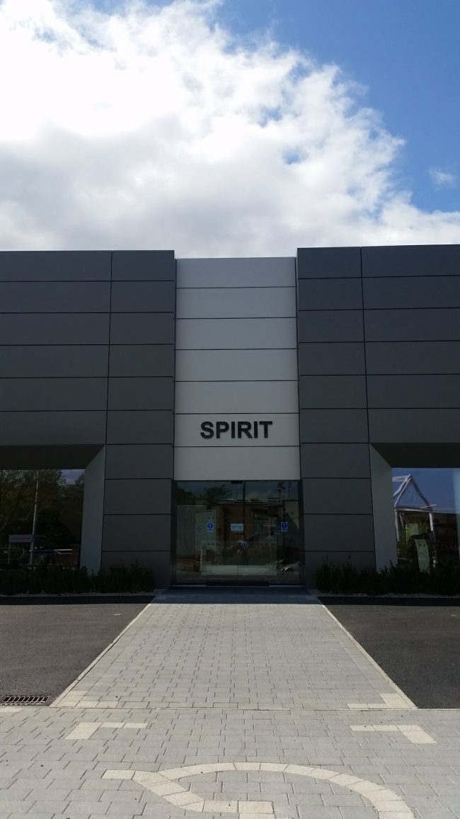 Landrover Refurbishment full cladding of building Two-storey front and rear extension