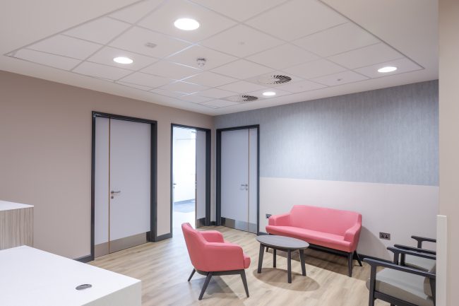 Healthcare and Hospital Construction diagnostics unit waiting area