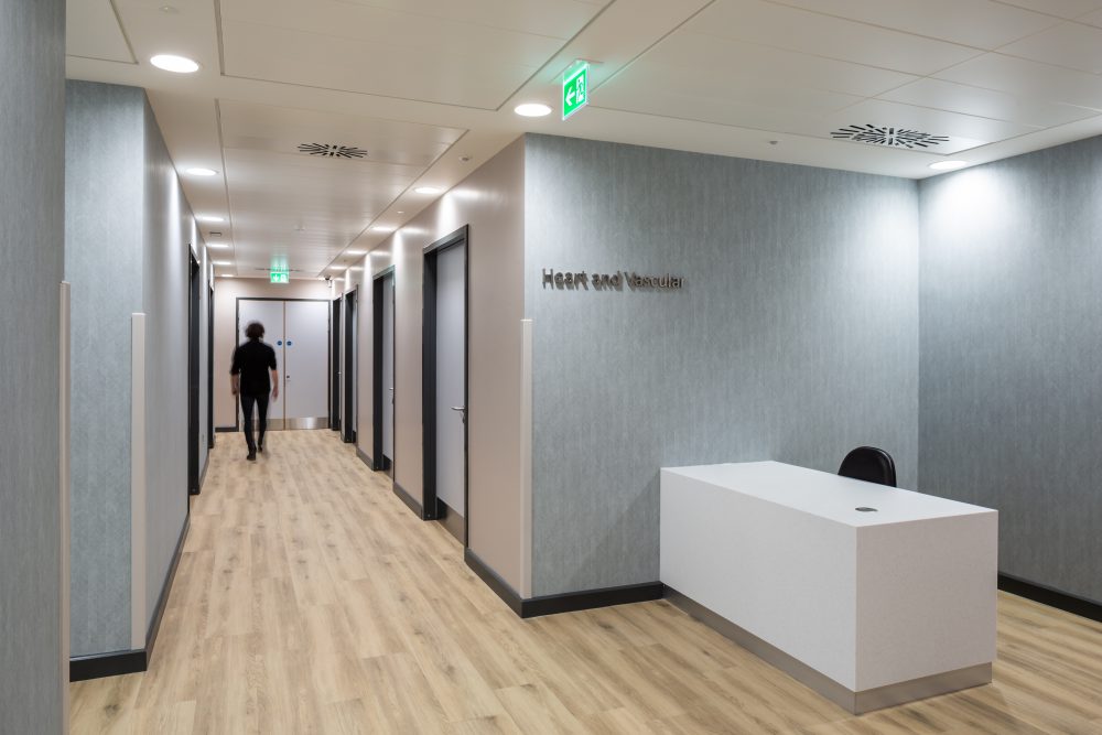 Healthcare and Hospital Construction diagnostics unit reception area